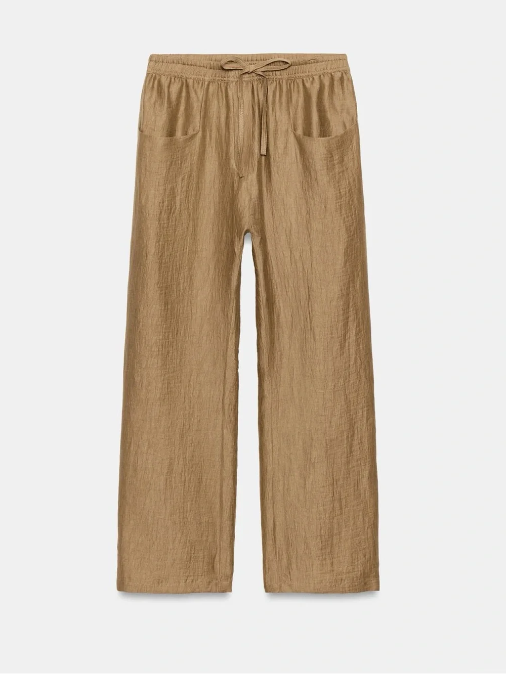 ZARA ZW COLLECTION LINEN BLEND PANTS
